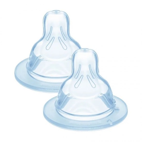 MAM Θηλή Σιλικόνης Μέγεθος 1 από 0+ μηνών 2τμχ