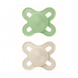 MAM Πιπίλα Σιλικόνης Original Start Unprinted 0-2 μηνών Πρασινη 2τμχ