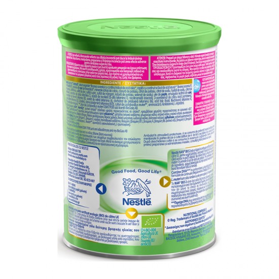 Nestle NAN Bio Νο2 400g - Βιολογικό Γάλα σε Σκόνη Δεύτερης Βρεφικής Ηλικίας από τον 6ο Μήνα
