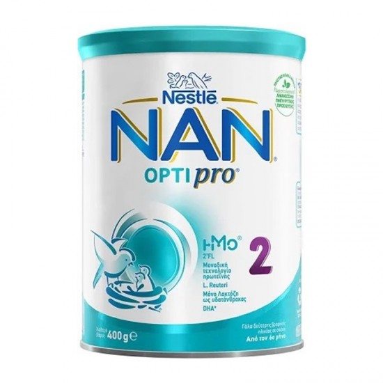 Nestle NAN Optipro Νο2 400g - Γάλα σε Σκόνη Δεύτερης Βρεφικής Ηλικίας από τον 6ο Μήνα
