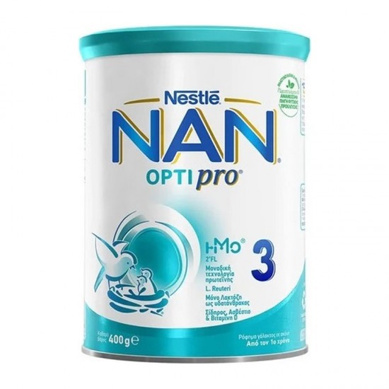 Nestle NAN Optipro Νο3 400g - Γάλα σε Σκόνη για Παιδιά από τον 12ο Μήνα
