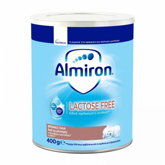 Nutricia Almiron FL Lactose Free 400g - Ρόφημα Γάλακτος σε Σκόνη Χωρίς Λακτόζη από τη Γέννηση