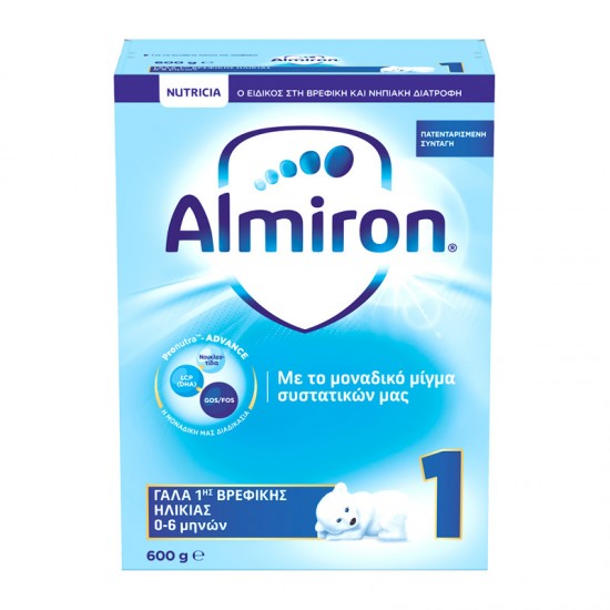 Nutricia Almiron No1 600g - Ρόφημα Γάλακτος σε Σκόνη από τη Γέννηση έως τον 6ο Μήνα