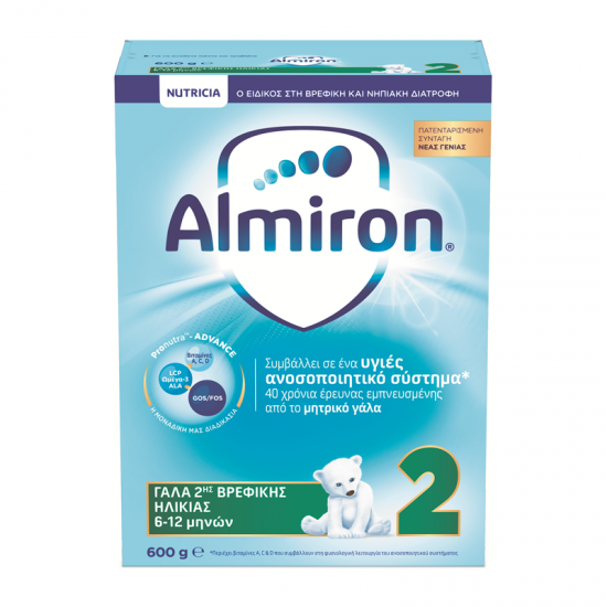 Nutricia Almiron No2 600g - Ρόφημα Γάλακτος σε Σκόνη από τον 6ο Μήνα έως τον 12 Μήνα