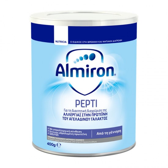 Nutricia Almiron Pepti 400g - Ρόφημα Γάλακτος σε Σκόνη για Αλλεργία στο Αγελαδινό Γάλα από τη Γέννηση