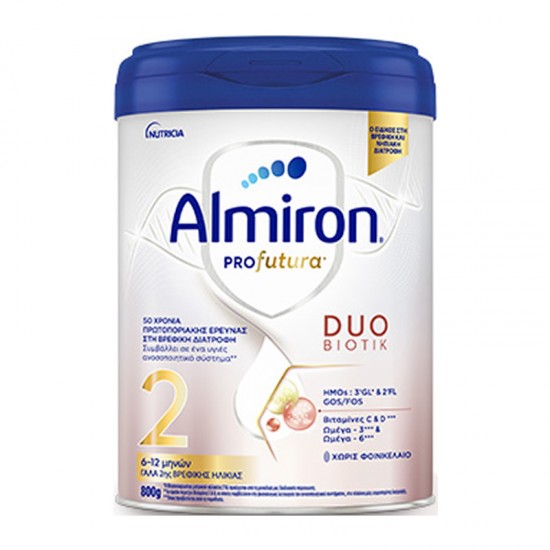 Nutricia Almiron Profutura Duo Biotik No2 6-12m 800g - Ρόφημα Γάλακτος σε Σκόνη από τον 6ο Μήνα έως τον 12ο Μήνα