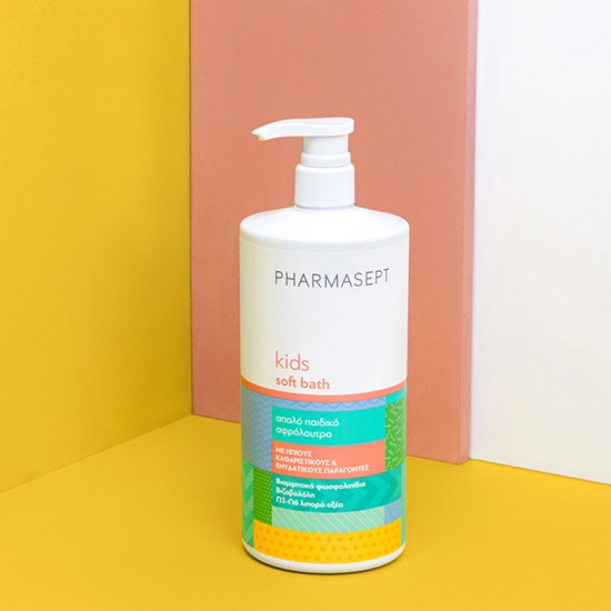 Pharmasept Kids Soft Bath Απαλό Παιδικό Αφρόλουτρο με Ήπιους Καθαριστικούς & Ενυδατικούς Παράγοντες 1000ml