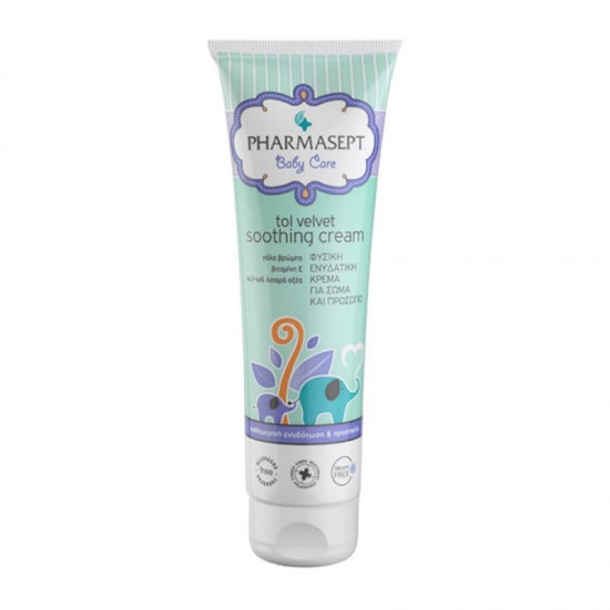 Pharmasept Tol Velvet Baby Soothing Cream 150ml - Απαλή Ενυδατική Κρέμα για Πρόσωπο & Σώμα