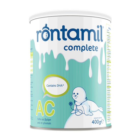 Rontamil Complete AC 400g - Γάλα σε Σκόνη για Βρέφη από τη Γέννηση κατά των κολικών