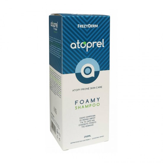 Frezyderm Atoprel Foamy Shampoo Ειδικό Σαμπουάν Σε Μορφή Αφρού Για Το Ξηρό & Ευαίσθητο Τριχωτό της Κεφαλής 250ml