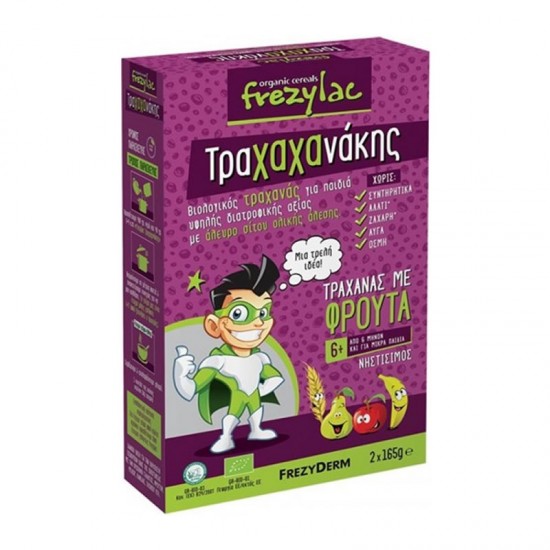 Frezyderm Frezylac Τραχαχανάκης Τραχανάς με Φρούτα για Παιδιά 6+ μηνών 2x165g