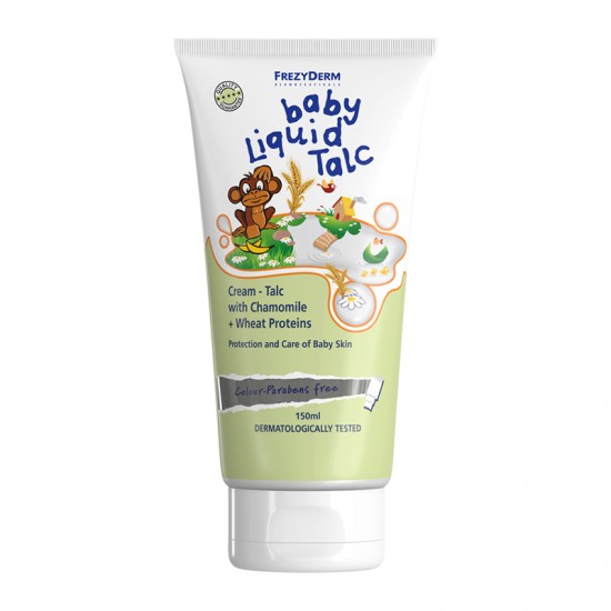 Frezyderm Baby Liquid Talc Κρέμα-Ταλκ με Χαμομήλι & Πρωτεΐνες Σιταριού για την Περιποίηση της Βρεφικής Επιδερμίδας 150ml