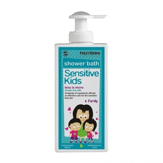 Frezyderm Sensitive Kids Shower Bath Ενυδατικό Παιδικό Αφρόλουτρο 200ml