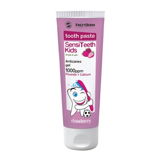 Frezyderm SensiTeeth Kids Toothpaste 1000ppm Παιδική Οδοντόκρεμα με γεύση Φράουλα 50ml