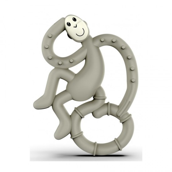 Matchstick Monkey Mini Monkey Teether- Κρίκος Οδοντοφυΐας Γκρι 0 + μηνών