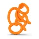 Matchstick Monkey Mini Monkey Teether- Κρίκος Οδοντοφυΐας Πορτοκαλί 0 + μηνών