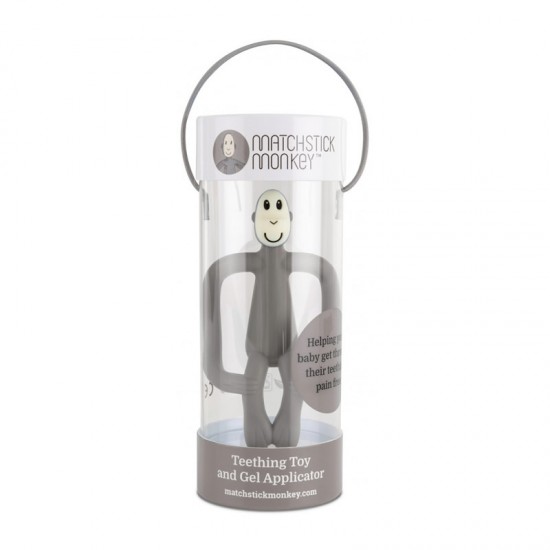 Matchstick Monkey Teething Toy Grey- 3+ μηνών