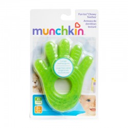 Munchkin Fun Ice Chewy Teether, Δροσιστικό Μασητικό σε Σχήμα Χεράκι & Πράσινο χρώμα 0m+, 1τμχ