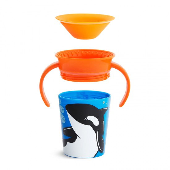 Munchkin Miracle 360 Degrees Trainer Cup Orca, Εκπαιδευτικό Κύπελλο 6m+, 177ml