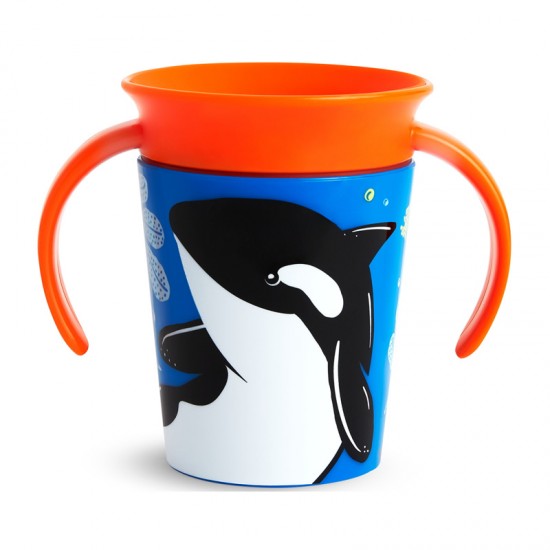 Munchkin Miracle 360 Degrees Trainer Cup Orca, Εκπαιδευτικό Κύπελλο 6m+, 177ml