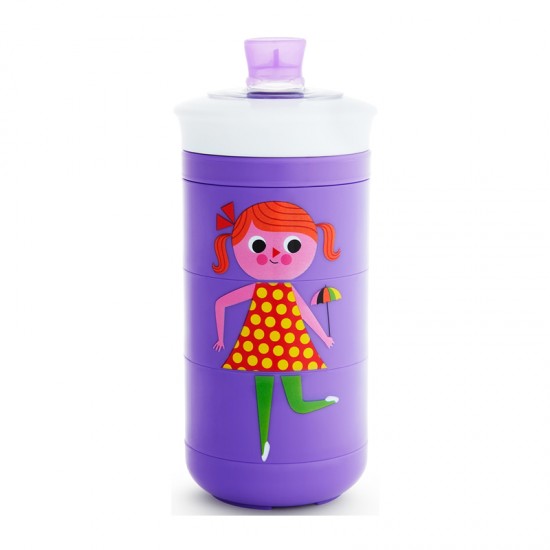 Munchkin Twisty Sippy Cup Mix and Match, Εκπαιδευτικό Παγούρι με περιστρεφόμενα μέρη Μωβ 9+m, 266ml