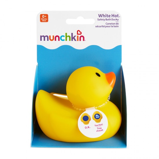 Munchkin Safety Bath Duck, Παπάκι Μπάνιου που Επιπλέει στο Νερό Με Προειδοποίηση Θερμοκρασίας