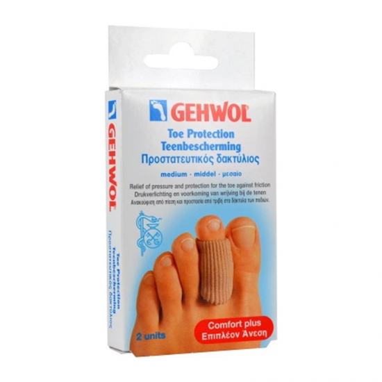 Gehwol Toe Protection MEDIUM Comfort Plus 2 Τεμάχια - Σκουφάκι Δακτύλων Ποδιού για Ανακούφιση από Πίεση γύρω από το Δάκτυλο