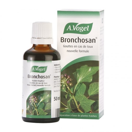 A.Vogel Bronchosan 50ml - Συνδυασμός Βοτάνων για τον Βήχα σε Βάμμα με Βάση τα Φρέσκα Βότανα Γλυκύρριζας, Θυμαριού και Κισσού