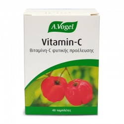 A.Vogel Vitamin C  Συμπλήρωμα με Βιολογική 100% Απορροφήσιμη Βιταμίνη C από Φρέσκια Ασερόλα για Ενίσχυση Ανοσοποιητικού 40 Ταμπλέτες