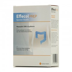 Epsilon Health Effecol Prep 4 φακελίσκοι - Σκόνη για Πόσιμο Εναιώρημα για την Εκκένωση του Εντέρου πριν από Ενδοσκοπικές Εξετάσεις με Μακρογόλη 3350 και Σιμεθικόνη
