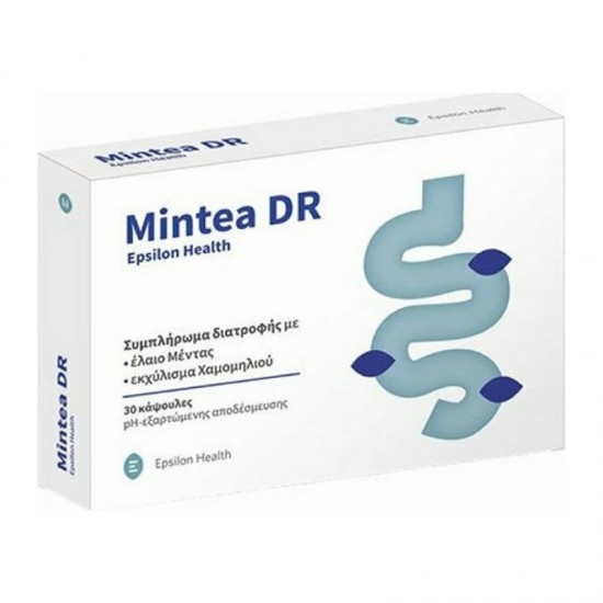 Epsilon Health Mintea DR 30 Κάψουλες - Συμπλήρωμα Διατροφής με Έλαιο Μέντας και Εκχύλισμα Χαμομηλιού για Καταπράυνση των Γαστρεντερικών Διαταραχών