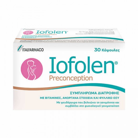 ITF Iofolen Preconception 30 Κάψουλες - Συμπλήρωμα Διατροφής για Γυναίκες Αναπαραγωγικής Ηλικίας που Επιθυμούν Εγκυμοσύνη