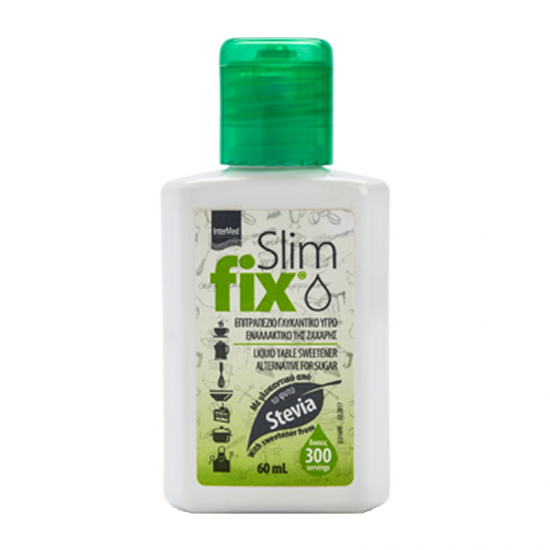 Intermed Slim Fix 300 Drops Stevia 60ml - Υγρό Γλυκαντικό με Στέβια