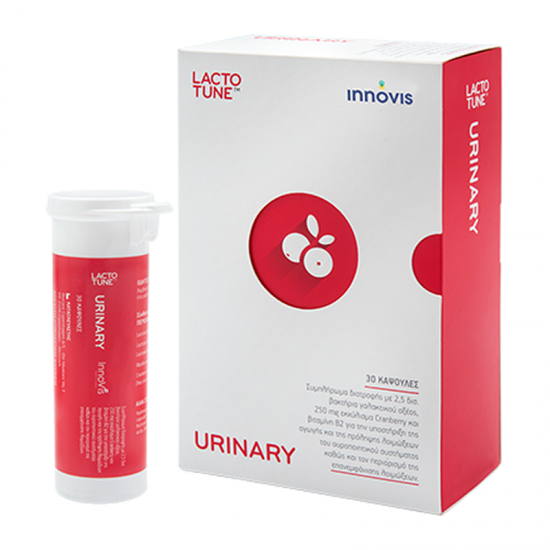 Innovis Lactotune Urinary 30 Κάψουλες - Συμπλήρωμα Διατροφής Προβιοτικών, Βιταμίνης Β2 & Cranberry για την Υποστήριξη του Ουροποιητικού Συστήματος