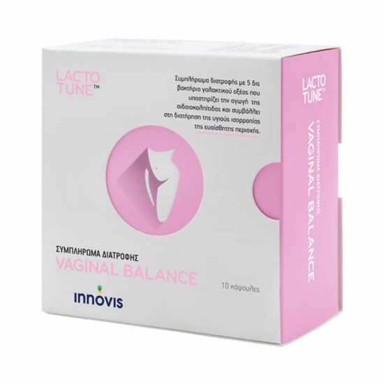 Innovis Lactotune Vaginal Balance 10 Κάψουλες - Συμπλήρωμα Διατροφής Προβιοτικών για Κολπίτιδες & Καντιντίαση