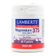 Lamberts Magnesium 375 100% NRV Συμπλήρωμα με Μαγνήσιο για το Μυοσκελετικό 60 Ταμπλέτες