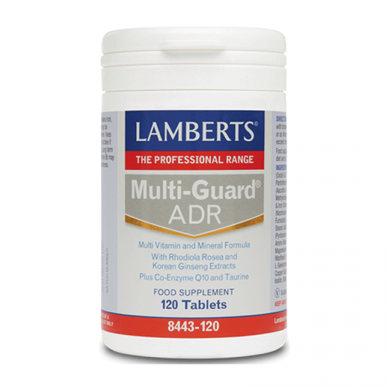 Lamberts Multi-Guard ADR Συμπλήρωμα Πολυβιταμίνης για την Αντιμετώπιση της Ψυχολογικής & Σωματικής Κόπωσης 120 Ταμπλέτες