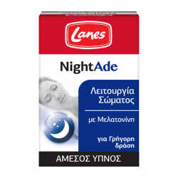 Lanes NightAde 90 Υπογλώσσιες Ταμπλέτες - Συμπλήρωμα Διατροφής με Μελατονίνη για Άμεσο Ύπνο