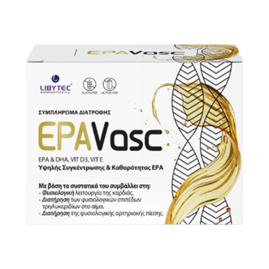Libytec EPAVasc 15 Φακελάκια - Συμπλήρωμα Διατροφής με Ωμέγα-3 και Ωμέγα-6 Λιπαρά Οξέα