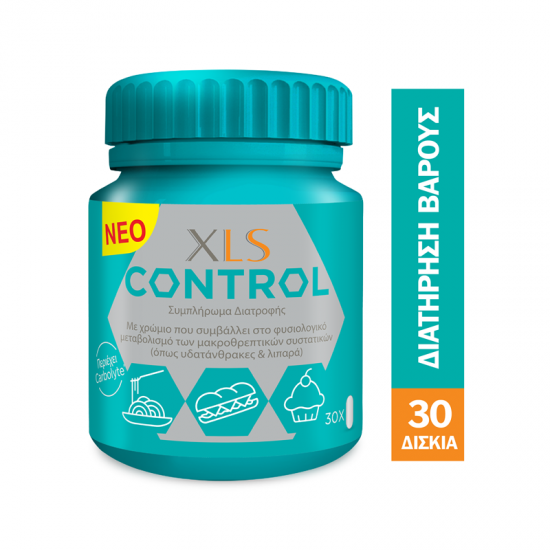 Omega Pharma XLS Control 30 Δισκία - Συμπλήρωμα Διατροφής που βοηθάει στον έλεγχο των επιπλέον κιλών κατά τη διάρκεια ή αμέσως μετά από το γεύμα
