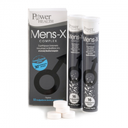 Power Health Mens-X Complex 32 Αναβράζοντα Δισκία με Stevia - Συμπλήρωμα Διατροφής που μπορεί να βοηθήσει στη Στυτική Δυσλειτουργία