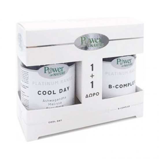 Power Health Platinum Range PROMO Cool Day 30 Ταμπλέτες + ΔΩΡΟ B-Complex 20 Ταμπλέτες - Συμπλήρωμα Διατροφής για την Αντιμετώπιση του Άγχους