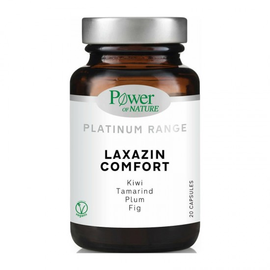 Power Health Platinum Range Laxazin Comfort 20 Κάψουλες - Συμπλήρωμα Διατροφής για τη Φυσιολογική Λειτουργία του Εντέρου σε Περιπτώσεις Δυσκοιλιότητας