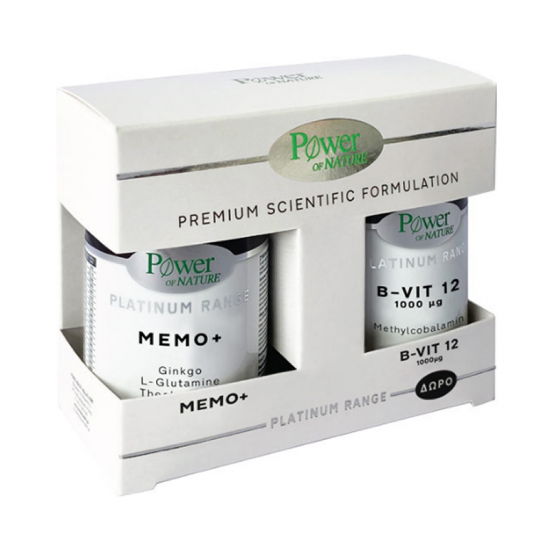 Power Health Platinum Range PROMO Memo+ 30 Κάψουλες + ΔΩΡΟ D-Vit 12 1000μg 20 Δισκία - Συμπλήρωμα Διατροφής για την Υγεία των Αρθρώσεων & των Χόνδρων με Γλυκοζαμίνη, Χονδροϊτίνη, Κολλαγόνο, MSM & Κουρκουμά