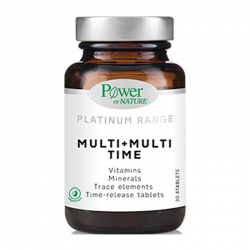 Power Health Platinum Range Multi+Multi Time 30 Ταμπλέτες - Συμπλήρωμα Διατροφής Πολυβιταμίνης Βραδείας Αποδέσμευσης