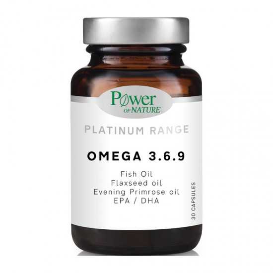 Power Health Platinum Range Omega 3-6-9 30 Κάψουλες- Συμπλήρωμα Διατροφής με Ωμέγα 3-6-9 Λιπαρά Οξέα