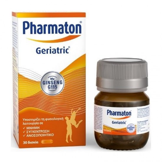 Sanofi Pharmaton Geriatric Συμπλήρωμα Πολυβιταμίνης για Μνήμη, Συγκέντρωση & Ανοσοποιητικού 30 Δισκία