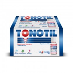 Tonotil Συμπλήρωμα με 4 Αμινοξέα & Βιταμίνη Β12 για την Πνευματική & Σωματική Κόπωση 15 Πόσιμες Αμπούλες