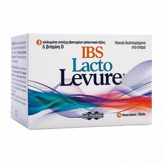 Uni-Pharma LactoLevure IBS Συμπλήρωμα για Σύνδρομο Ευερέθιστου Εντέρου 30 Sticks