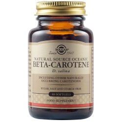 Solgar Beta-Carotene 7mg Συμπλήρωμα Αντιοξειδωτικών με Β-Καροτένιο 60 μαλακές κάψουλες